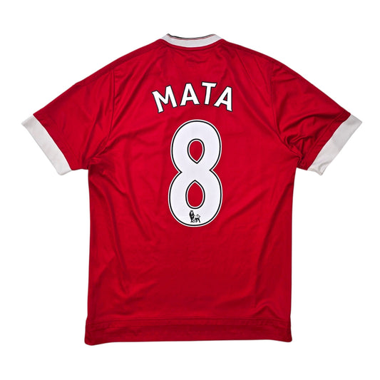 2015/16 Manchester United Home Football Shirt (M) Adidas #8 Mata