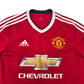 2015/16 Manchester United Home Football Shirt (S) Adidas #35 Lingard
