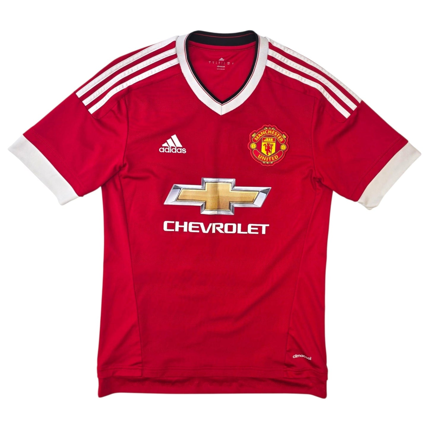 2015/16 Manchester United Home Football Shirt (S) Adidas #35 Lingard