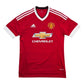 2015/16 Manchester United Home Football Shirt (S) Adidas