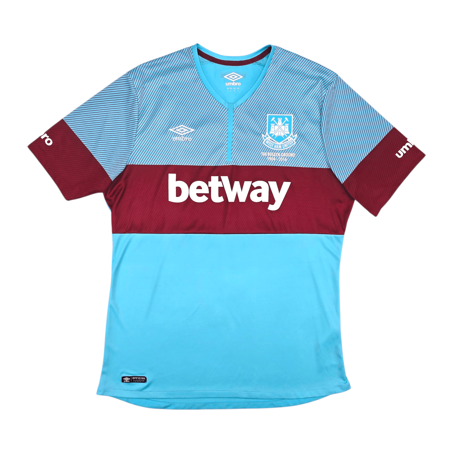 2015/16 West Ham United Away Football Shirt (L) Umbro #4 Nolan