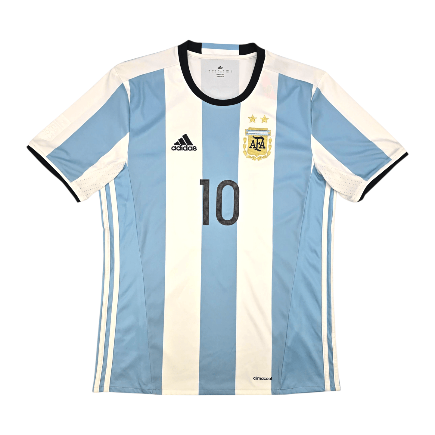 2016/17 Argentina Home Football Shirt (M) Adidas #10 Messi
