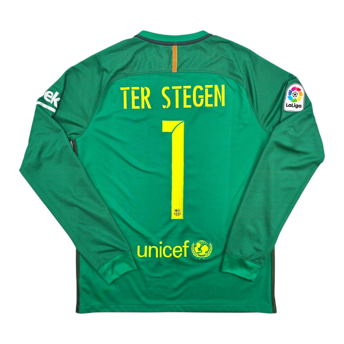 2016/17 Barcelona Goal Keeper Football Shirt (M) Nike #1 Ter Stegen