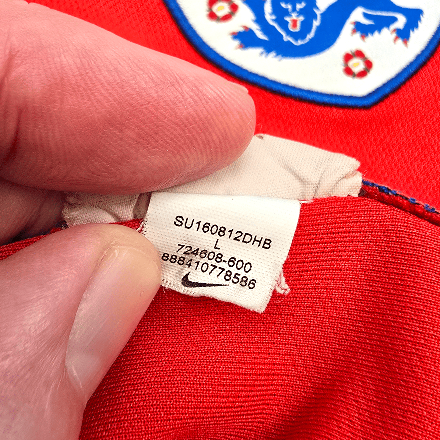 2016/17 England Away Football Shirt (L) Nike #10 Rooney