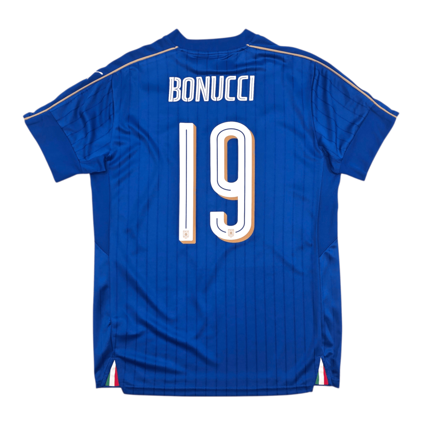 2016/17 Italy Home Football Shirt (M) Puma #19 Bonucci