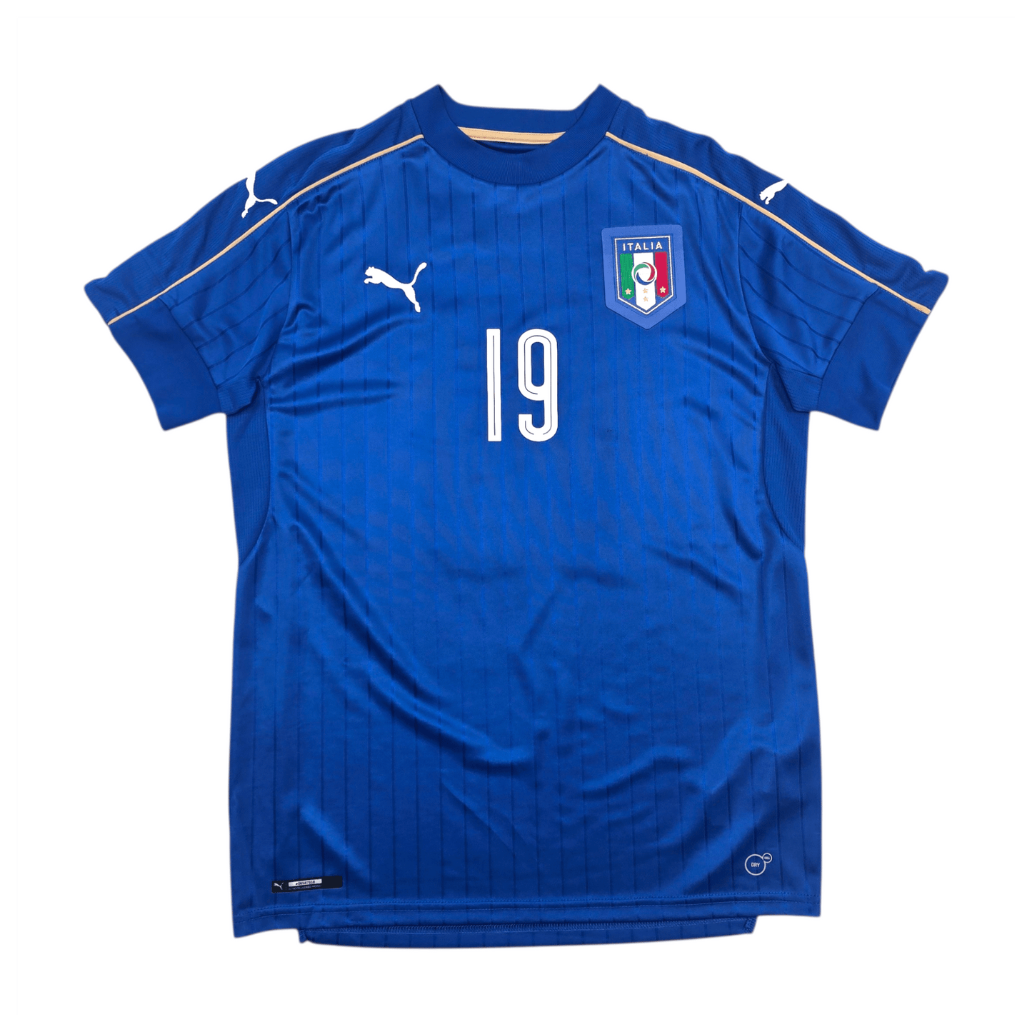 2016/17 Italy Home Football Shirt (M) Puma #19 Bonucci