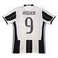2016/17 Juventus Home Football Shirt (S) Adidas #9 Higuain