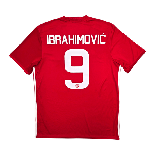 2016/17 Manchester United Home Football Shirt (L) Adidas #9 Ibrahimovic