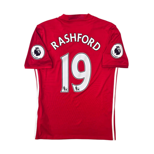 2016/17 Manchester United Home Football Shirt (S) Adidas #19 Rashford