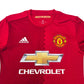 2016/17 Manchester United Home Football Shirt (S) Adidas #19 Rashford