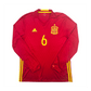 2016/17 Spain Home Football Shirt (L) Adidas #6 A.Iniesta