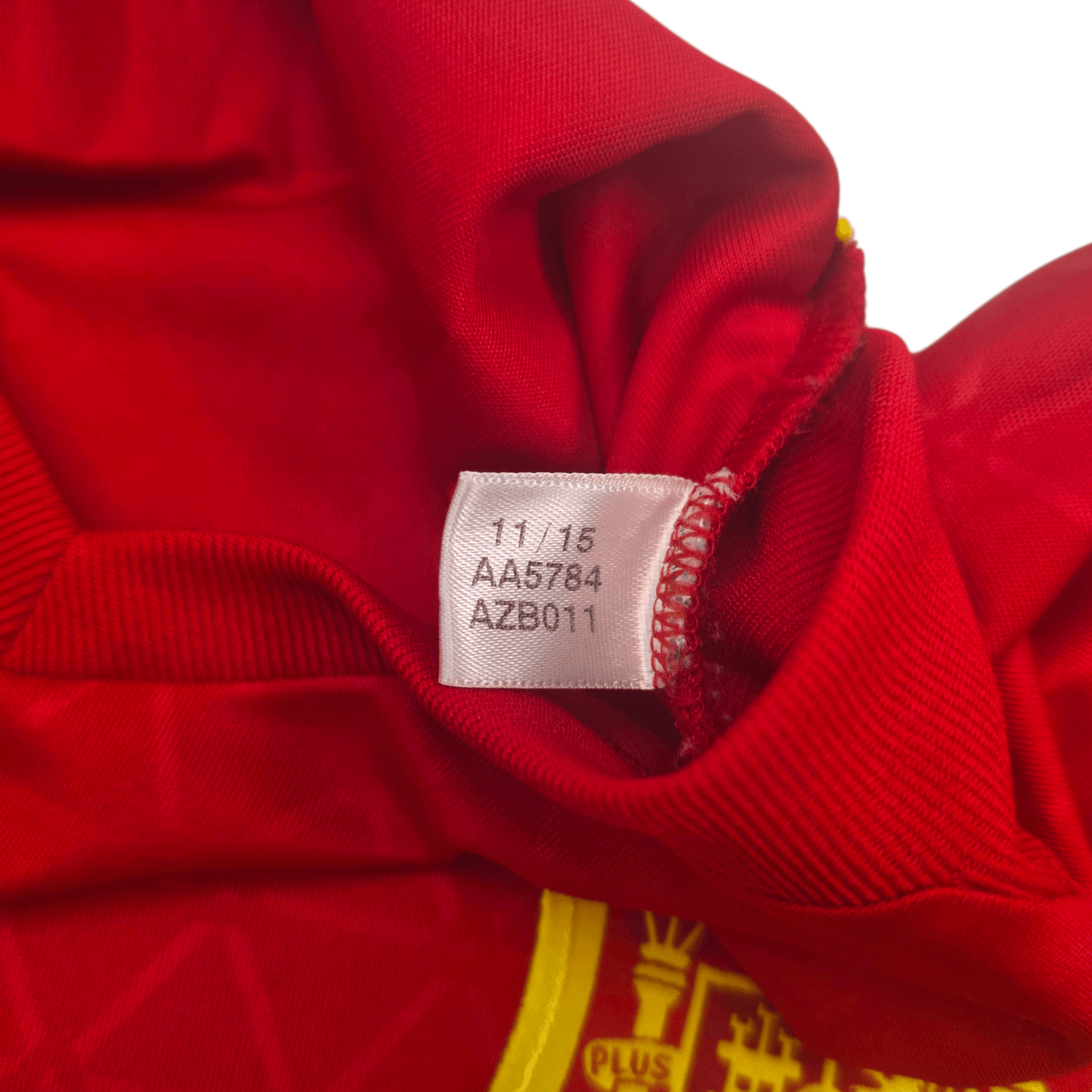 2016/17 Spain Home Football Shirt (L) Adidas #6 A.Iniesta