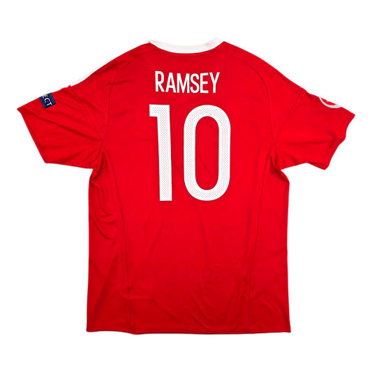 2016/17 Wales Home Football Shirt (L) Adidas #10 Ramsey