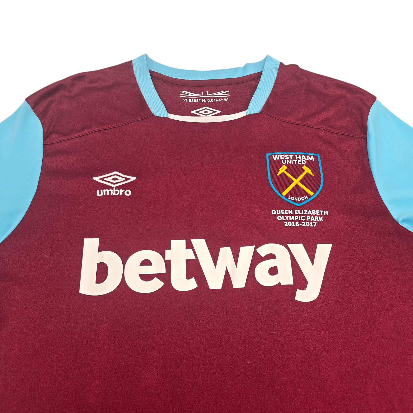 2016/17 West Ham United Home Football Shirt (XL) Umbro #30 Antonio