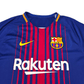2017/18 Barcelona Home Football Shirt (M) Nike #8 Iniesta