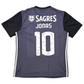 2017/18 Benfica Away Football Shirt (M) Adidas #10 Jonas