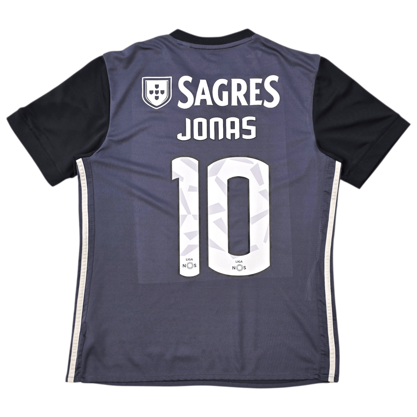 2017/18 Benfica Away Football Shirt (M) Adidas #10 Jonas