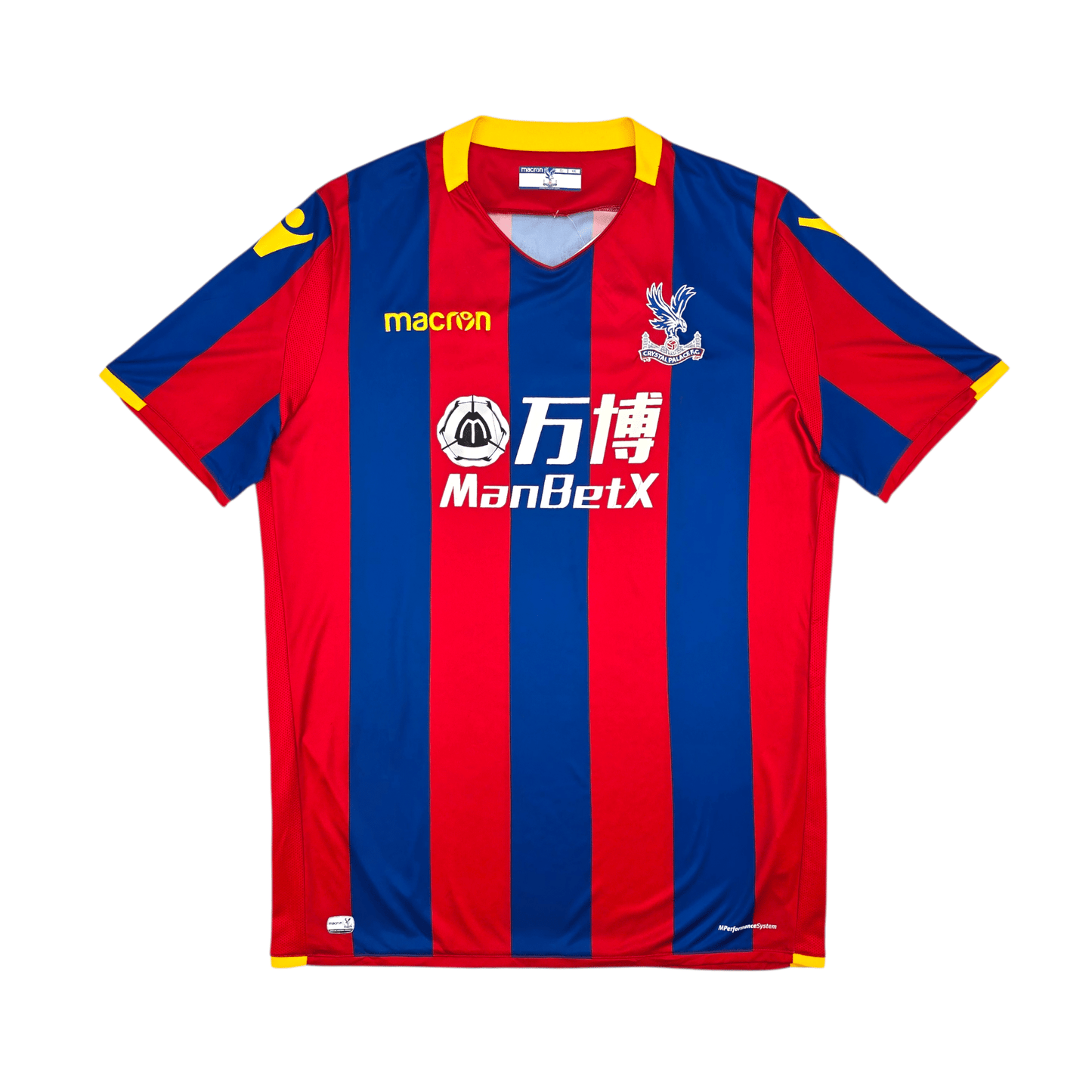 2017/18 Crystal Palace Home Football Shirt (2XL) Macron #7 Cabaye
