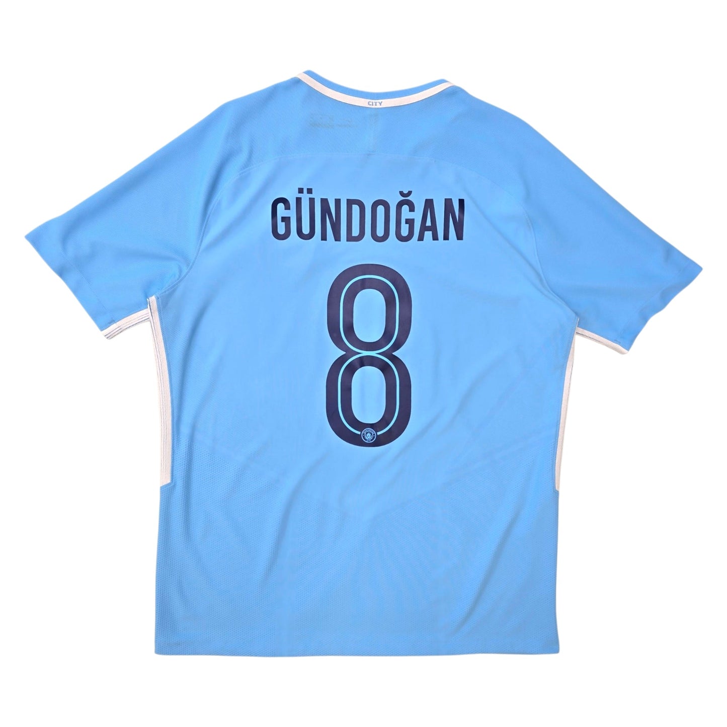 2017/18 Manchester City Home Football Shirt (XL) Nike #8 Gundogan (Player Version)
