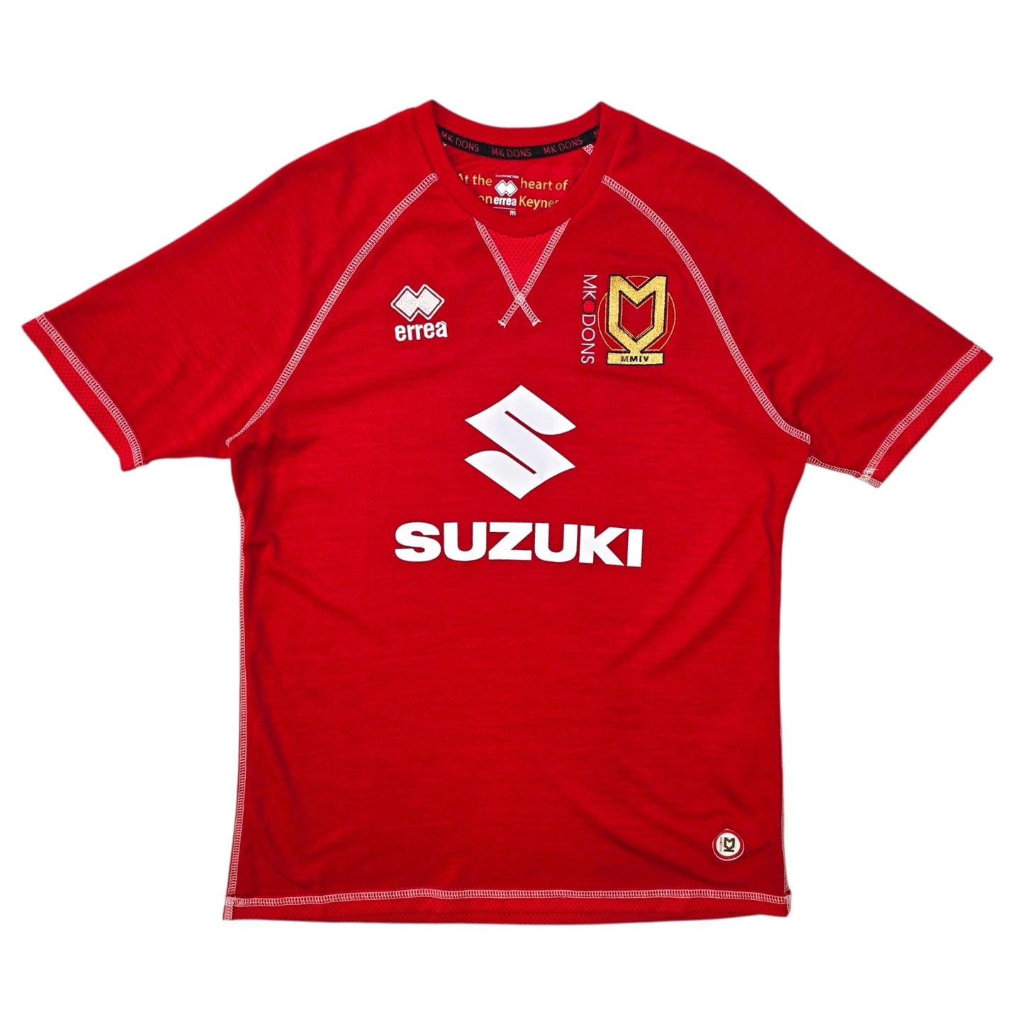 2017/18 MK Dons Away Football Shirt (M) Errea