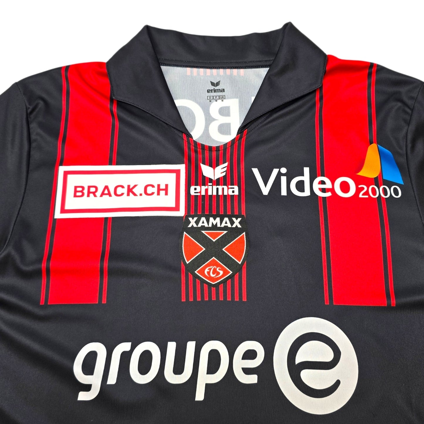 2017/18 Neuchatel Xamax Home Football Shirt (M) Erima #27 Xhemajli