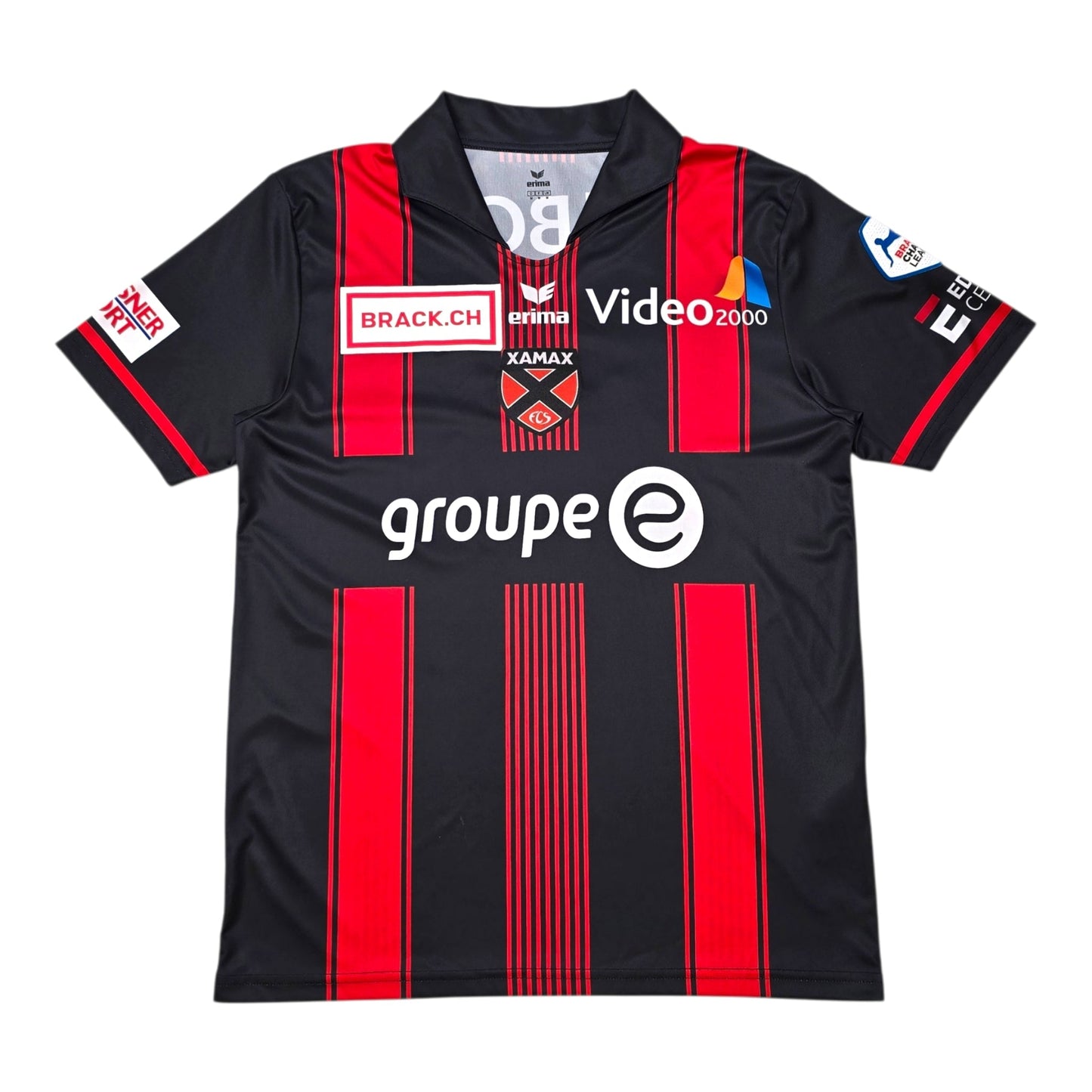 2017/18 Neuchatel Xamax Home Football Shirt (M) Erima #27 Xhemajli