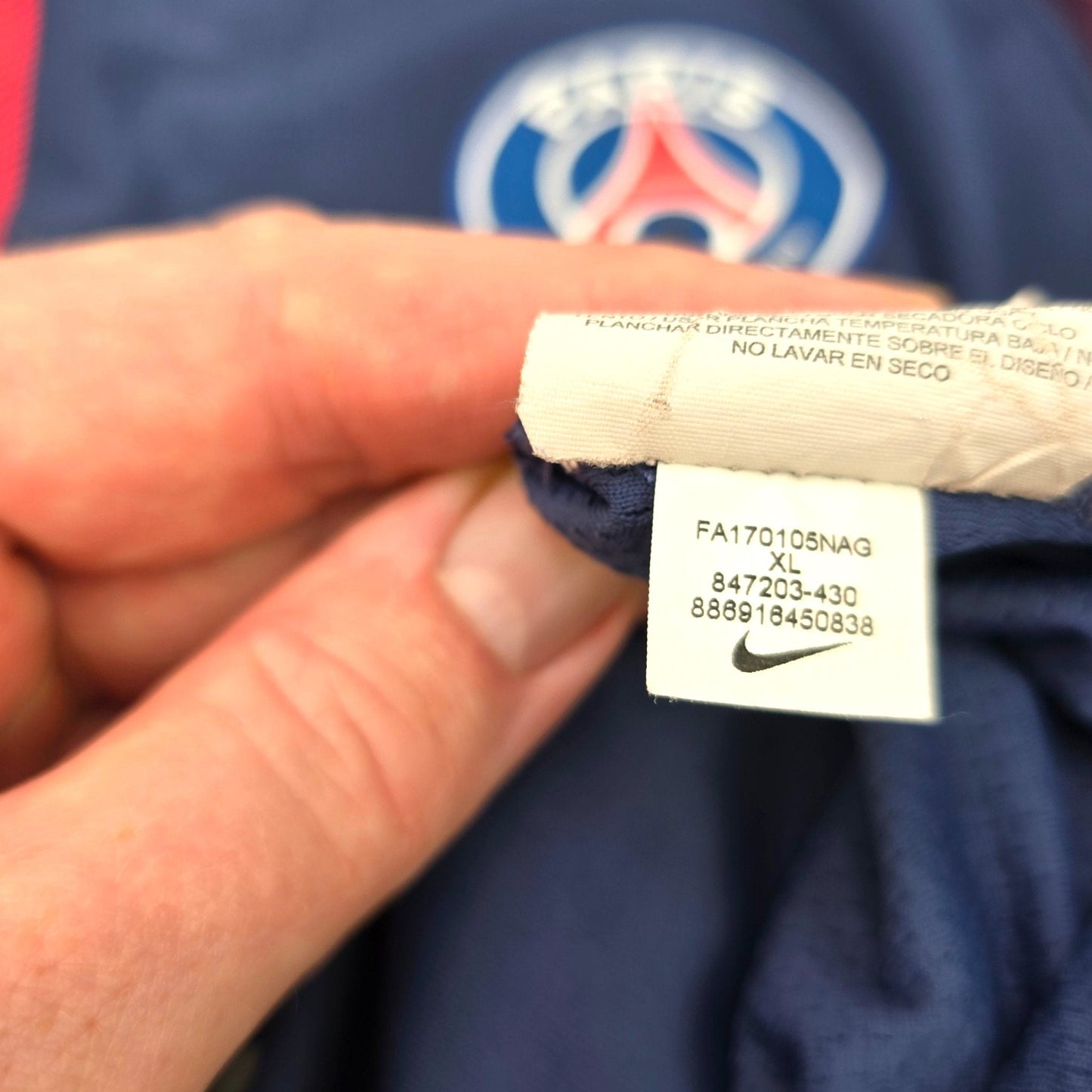 2017/18 PSG Home Football Shirt (XL) Nike #29 Mbappé (Player Version)