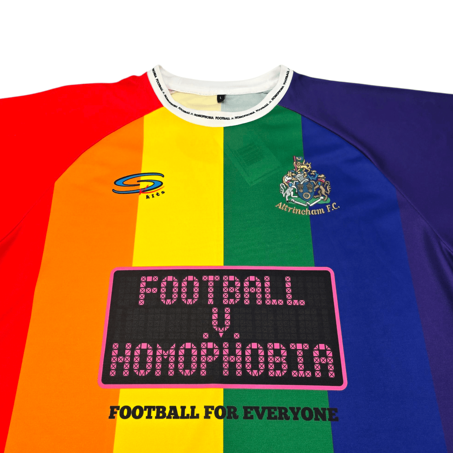 2018/19 Altrincham Special Football Shirt (L) SK Kits (Football v. Homophobia)