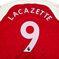 2018/19 Arsenal Home Football Shirt (L) Puma #9 Lacazette