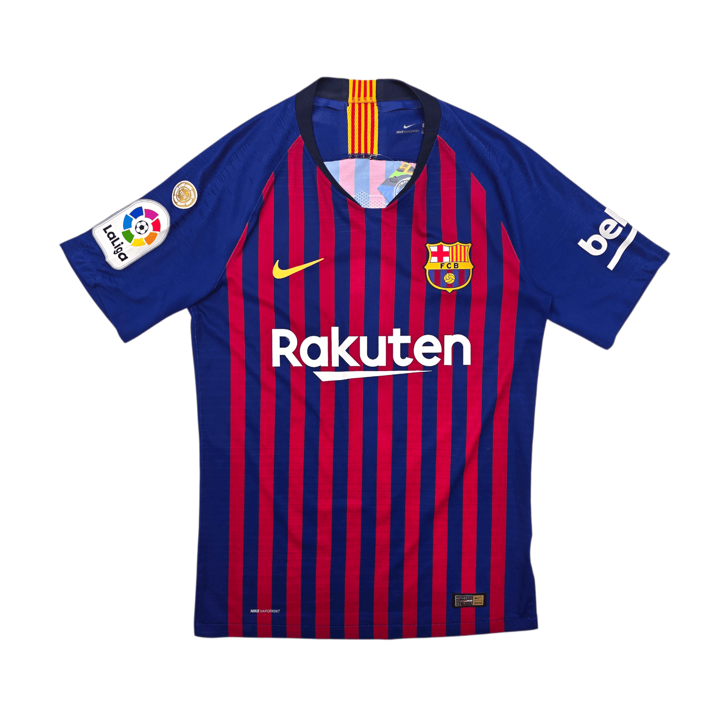 2018/19 Barcelona Home Football Shirt (S) Nike #8 Iniesta (Player Version)