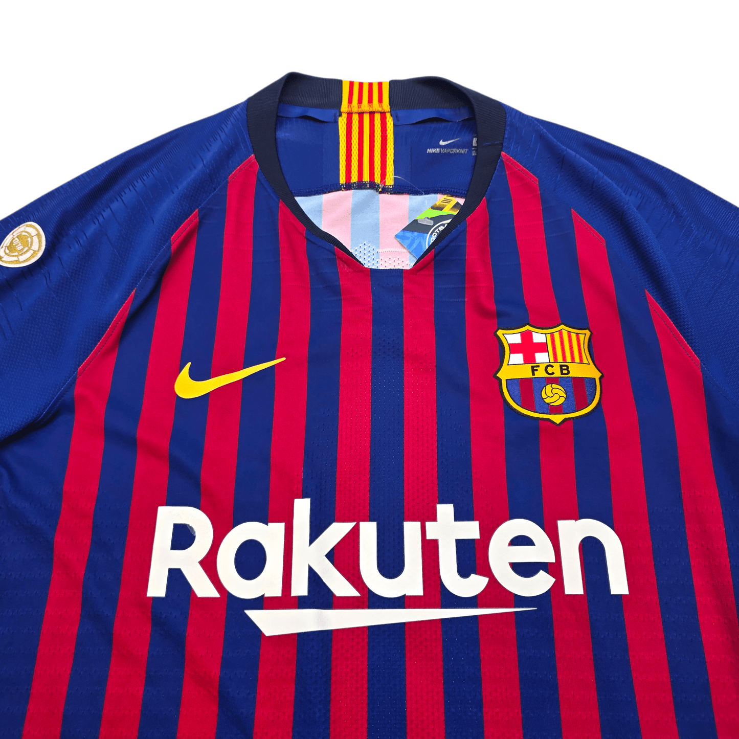2018/19 Barcelona Home Football Shirt (S) Nike #8 Iniesta (Player Version)