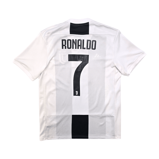 2018/19 Juventus Home Football Shirt (M) Adidas #7 Ronaldo
