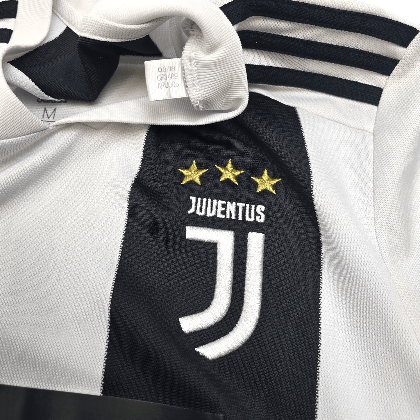 2018/19 Juventus Home Football Shirt (M) Adidas #7 Ronaldo
