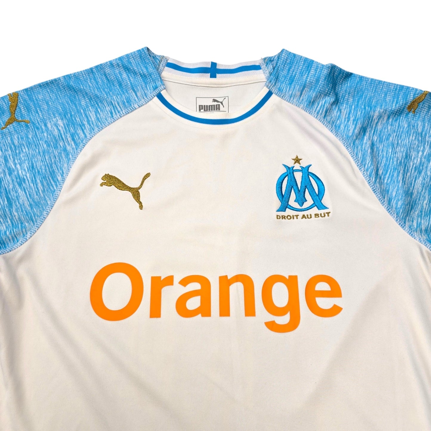 2018/19 Olympique Marseille Home Football Shirt (S) Puma #10 Payet