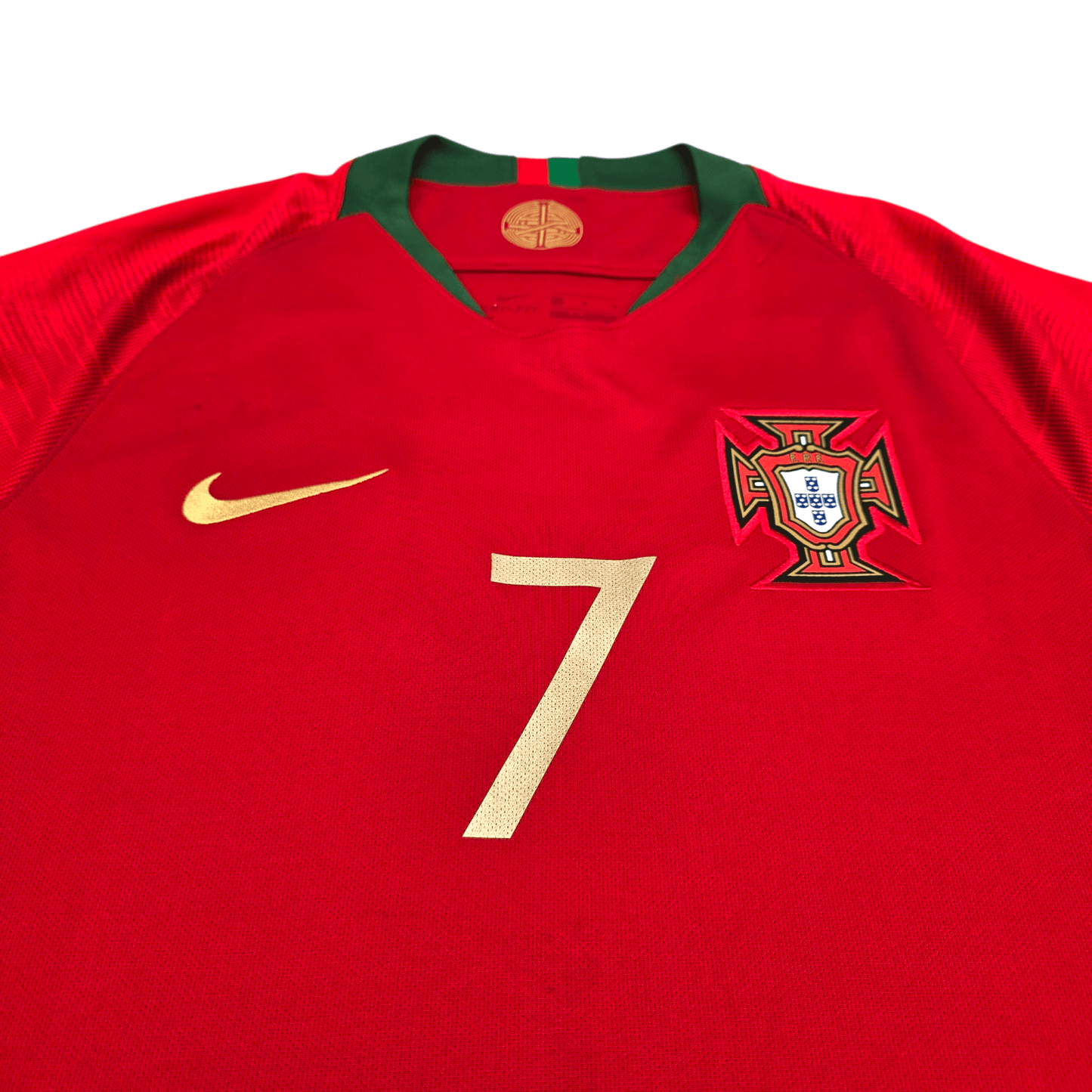 2018/19 Portugal Home Football Shirt (M) Nike #7 Ronaldo