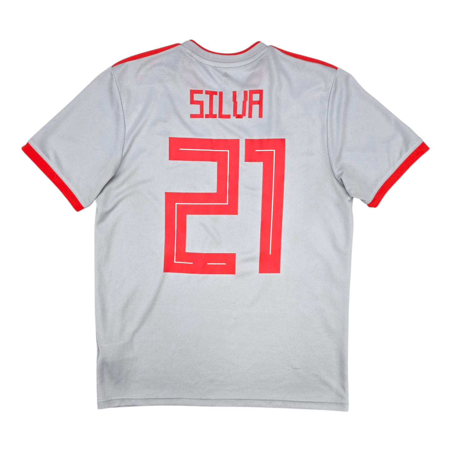 2018/19 Spain Away Football Shirt (M) Adidas #21 Silva