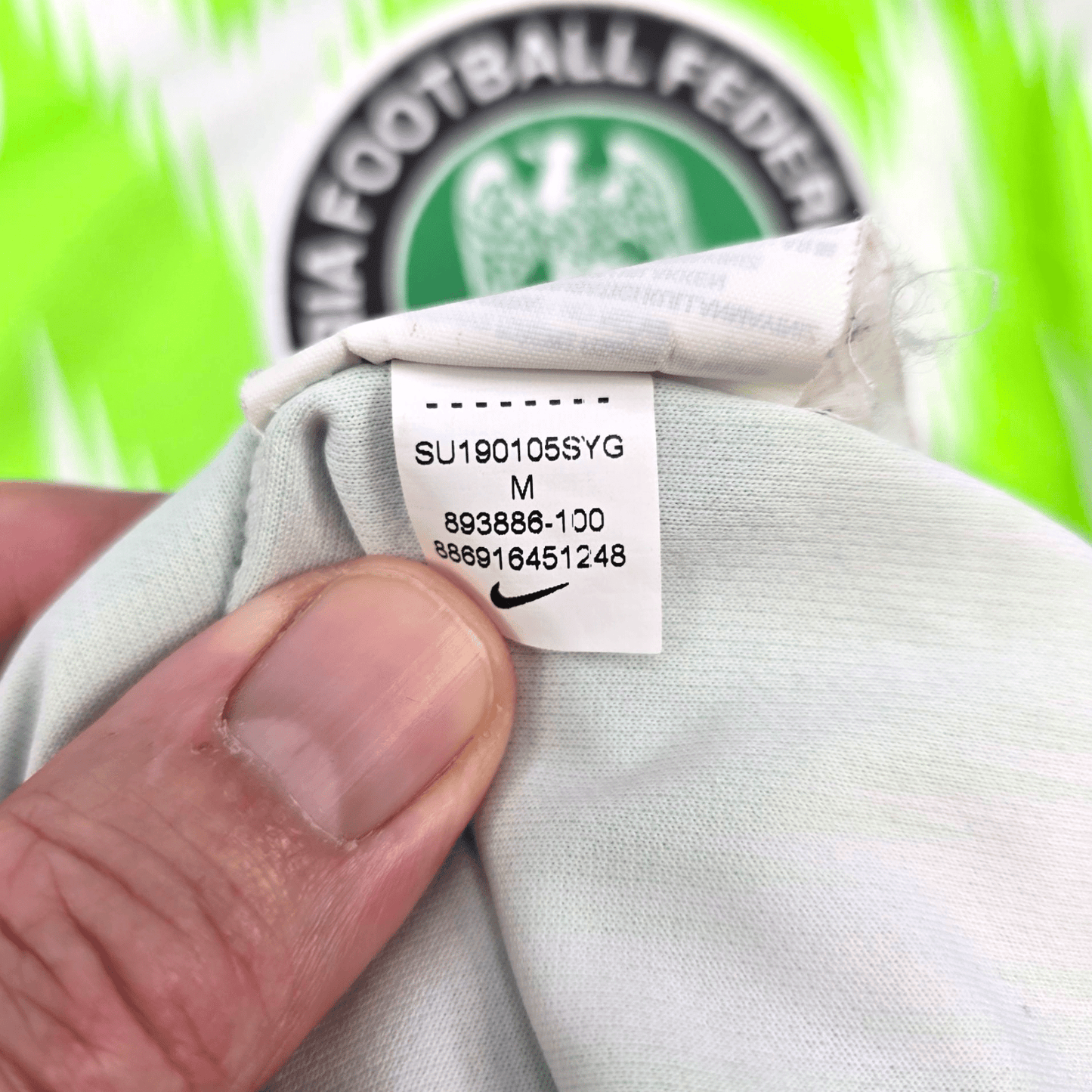 2018/20 Nigeria Home Football Shirt (M) Nike #18 Iwobi