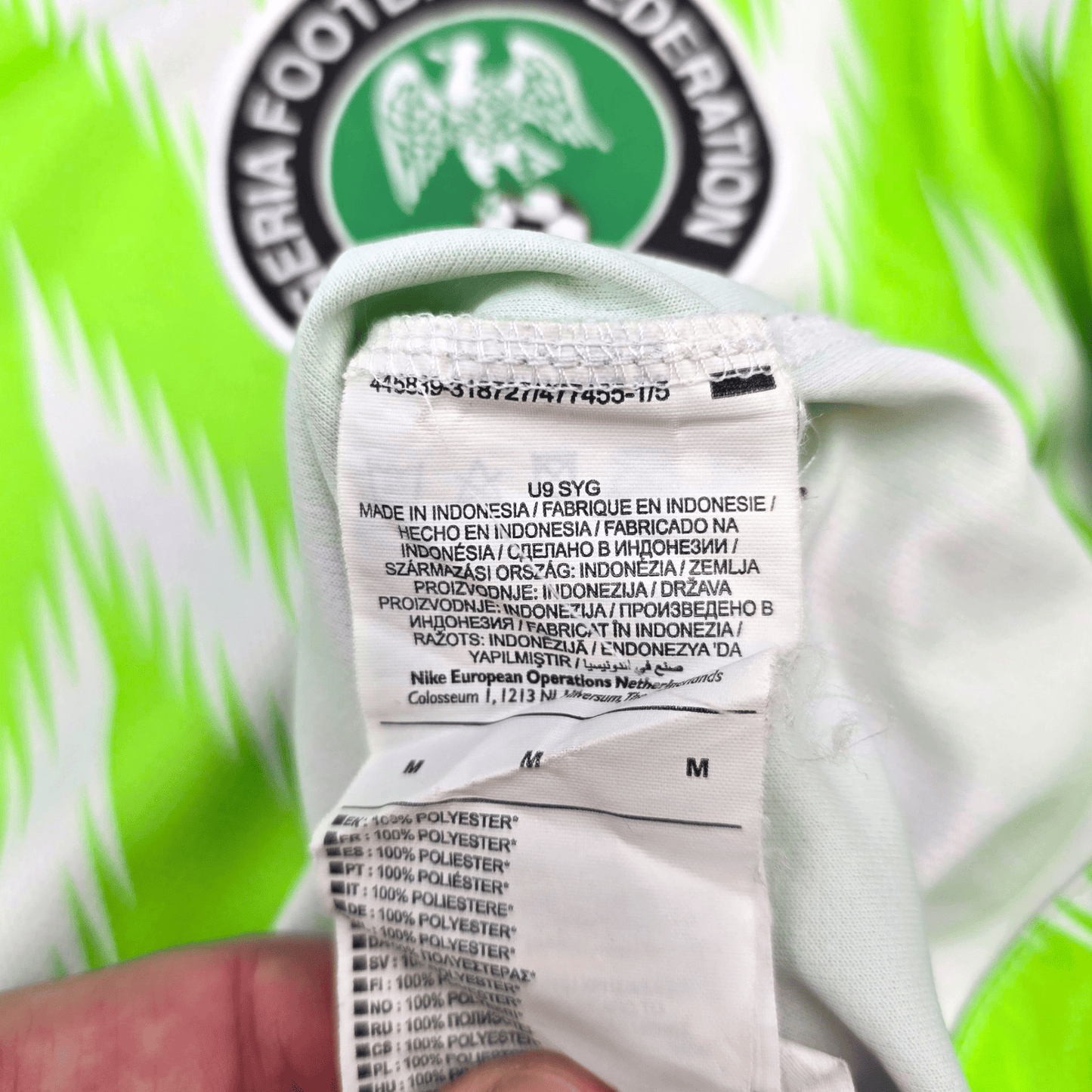 2018/20 Nigeria Home Football Shirt (M) Nike #18 Iwobi