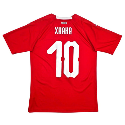2018/20 Switzerland Home Football Shirt (S) Puma #10 Xhaka