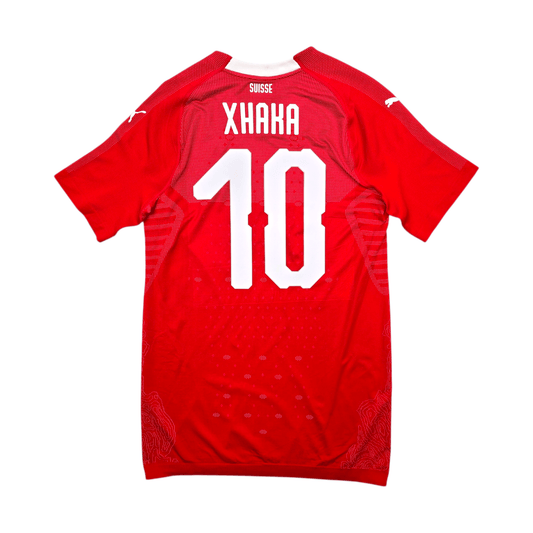 2018/20 Switzerland Home Football Shirt (XL) Puma #10 Xhaka (Player Version)