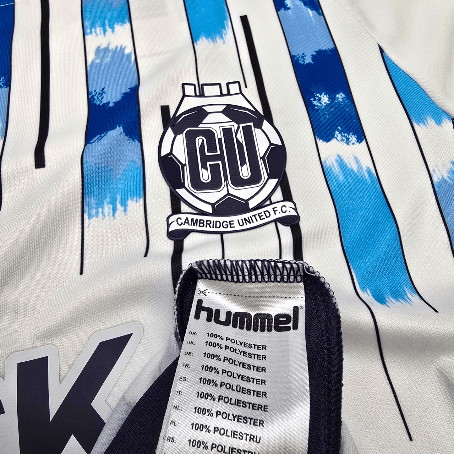 2019/20 Cambridge United Away Football Shirt (M) Hummel #3 Jones (Matchworn)