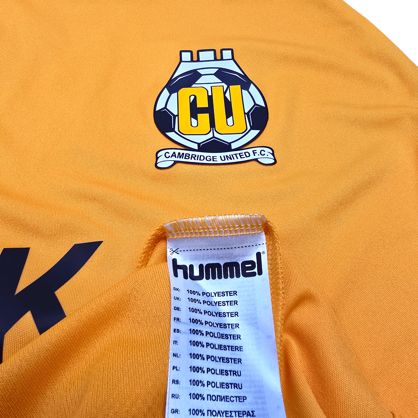 2019/20 Cambridge United Home Football Shirt (XL) Hummel #20 Smith