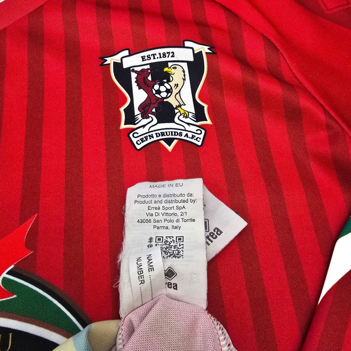 2019/20 Cefn Druids Away Football Shirt (XL) Errea