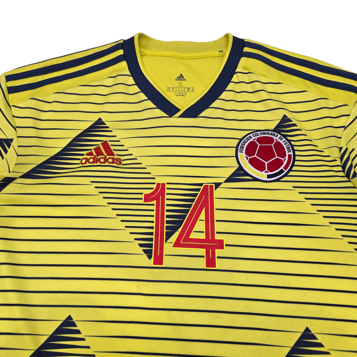 2019/20 Colombia Home Football Shirt (S) Adidas #14 L.Diaz