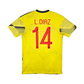 2019/20 Colombia Home Football Shirt (S) Adidas #14 L.Diaz