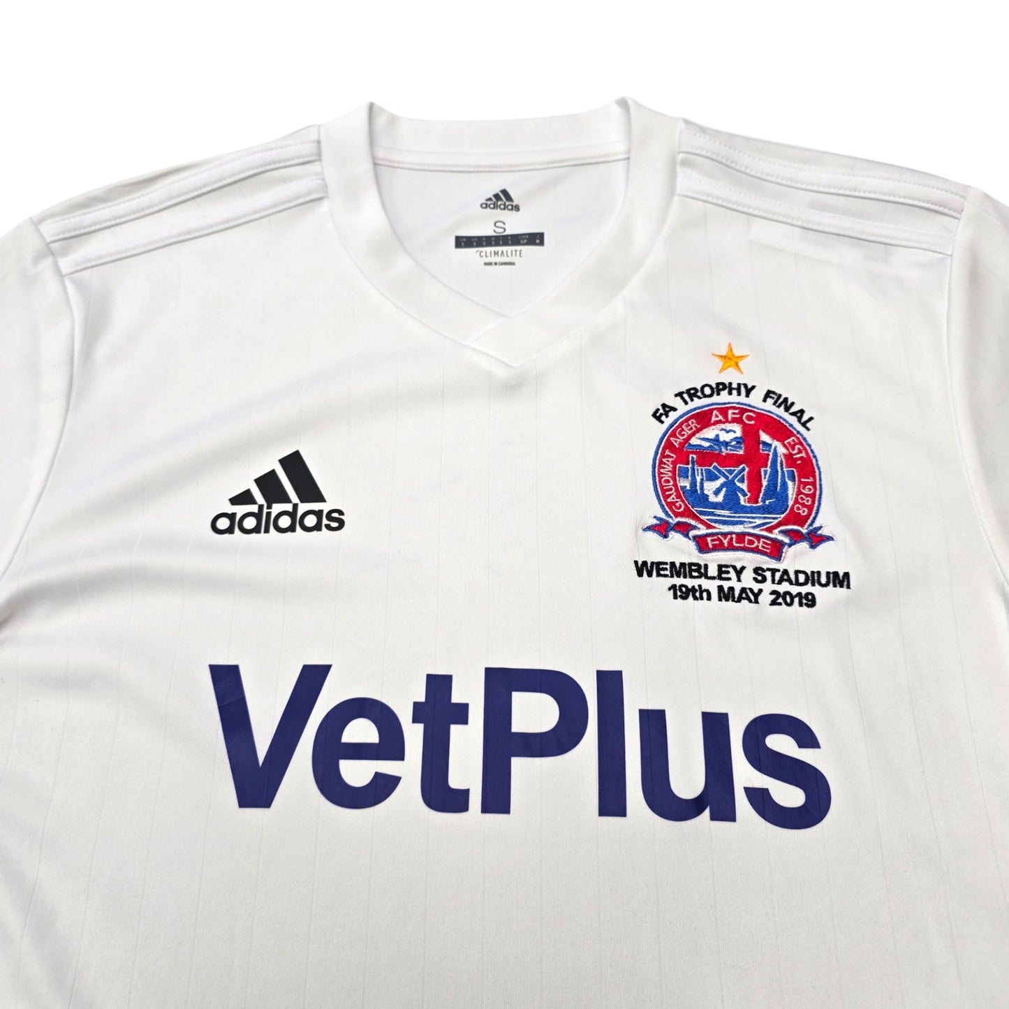 2019/20 Fylde Home Football Shirt (S) Adidas (FA Trophy Final)