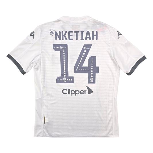 2019/20 Leeds United Home Football Shirt (L) Kappa #14 Nketiah (Centenary)