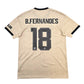 2019/20 Manchester United Away Football Shirt (M) Adidas #18 B.Fernandes