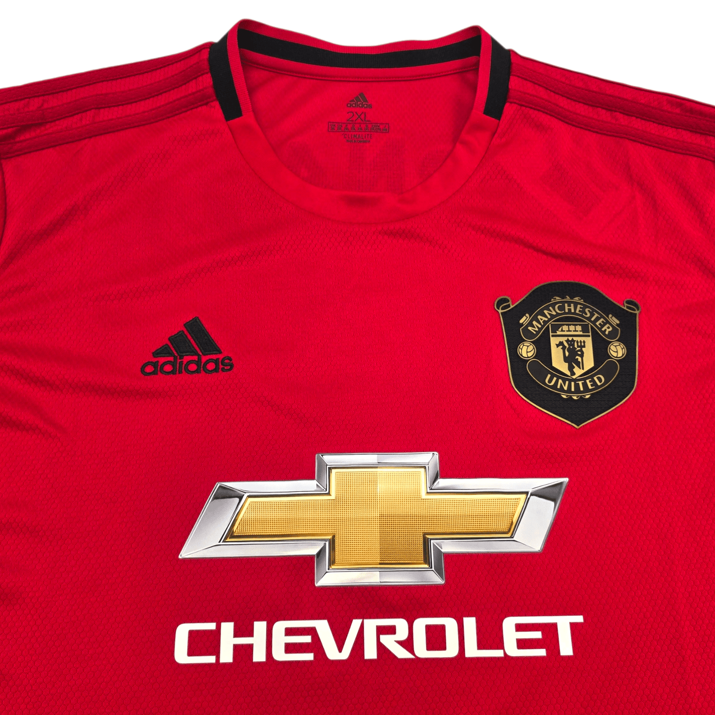 2019/20 Manchester United Home Football Shirt (2XL) Adidas #18 B.Fernandes