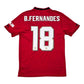 2019/20 Manchester United Home Football Shirt (S) Adidas #18 B.Fernandes